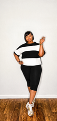 Striped 2 Pc Set (Black)