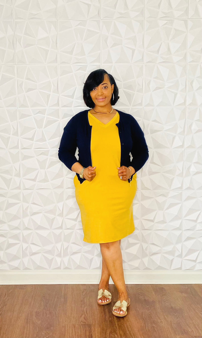 Mustard dress with black tights best sale