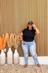 Casual Crop Top (Black)