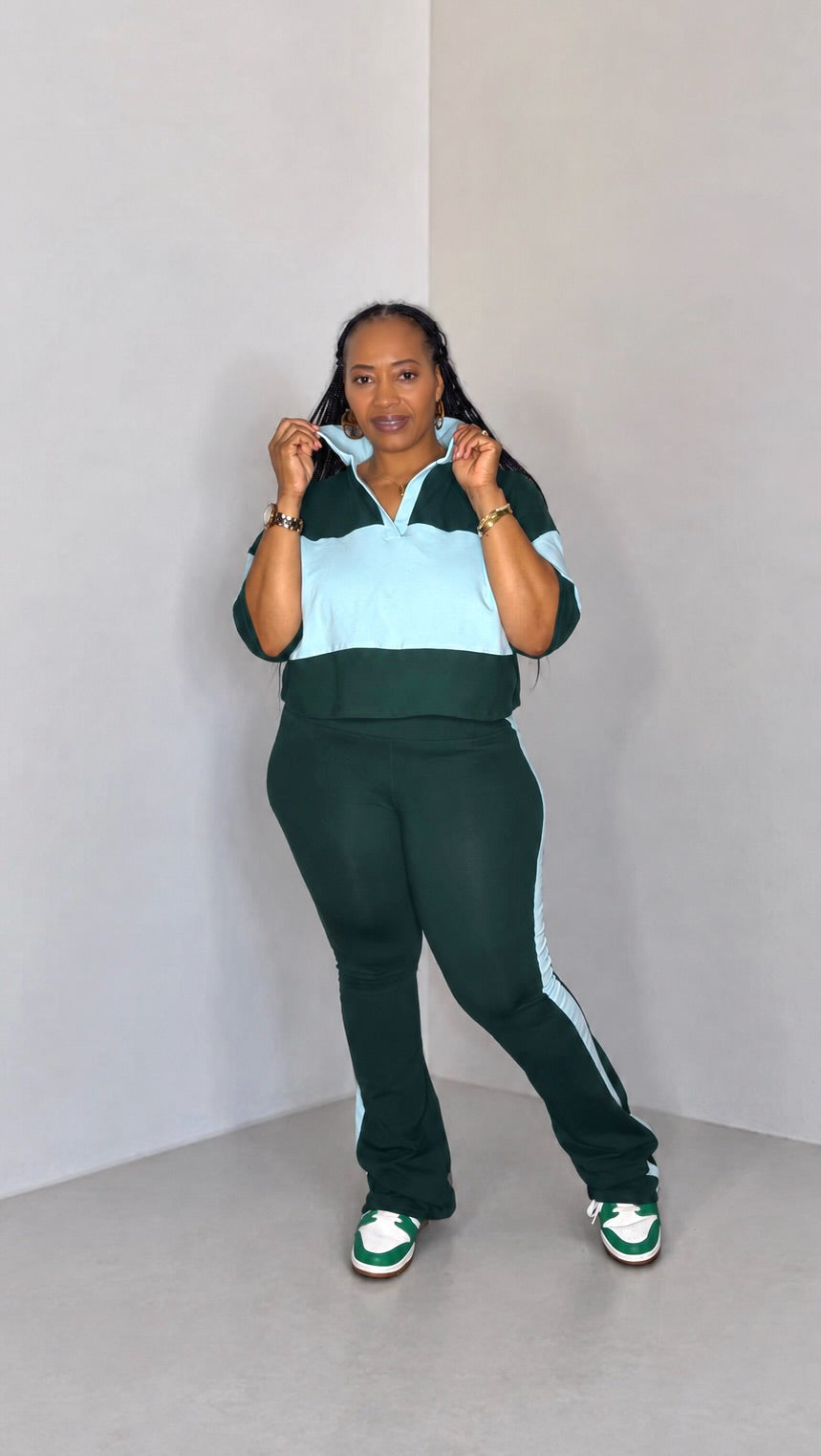 Varsity Set (Hunter Green/Baby Blue)