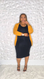 Solid Cardigan (Golden Mustard)