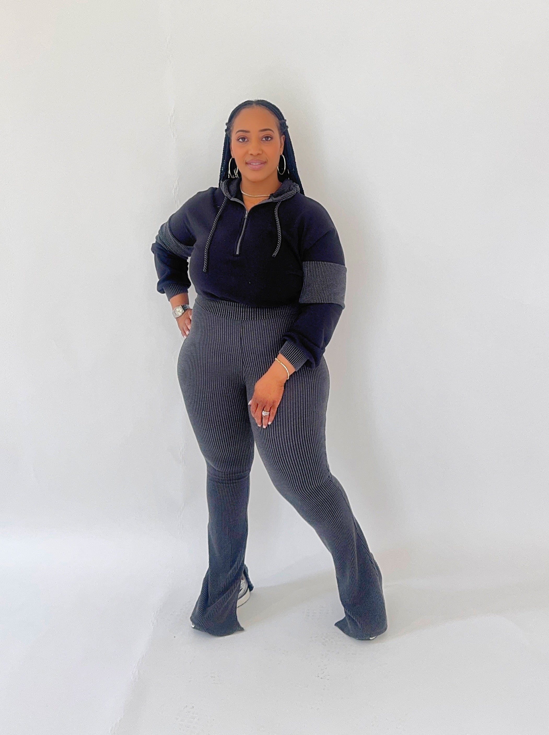 Ribbed Pants Set