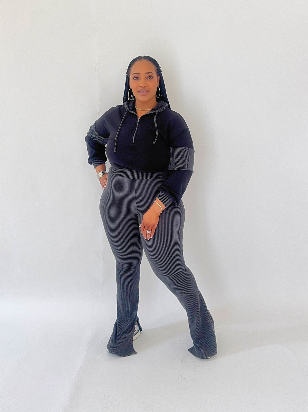 Ribbed Pants Set