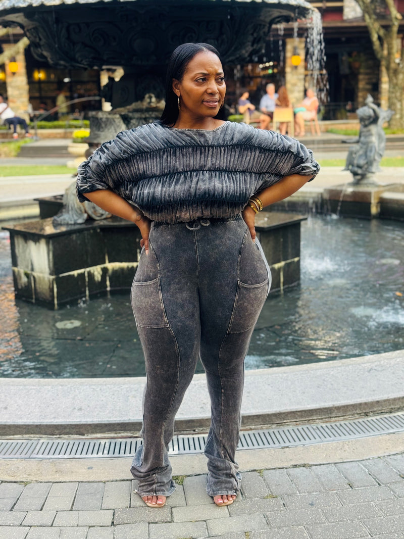 Crushed Comfort Set (Acid Black)