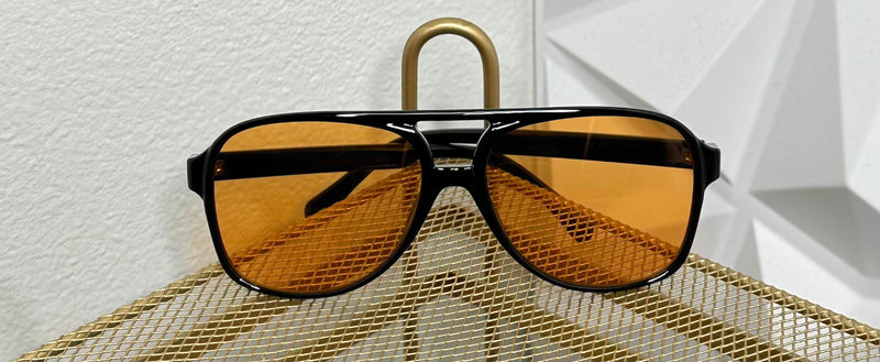 Aviator Sunglasses (Orange Tint)