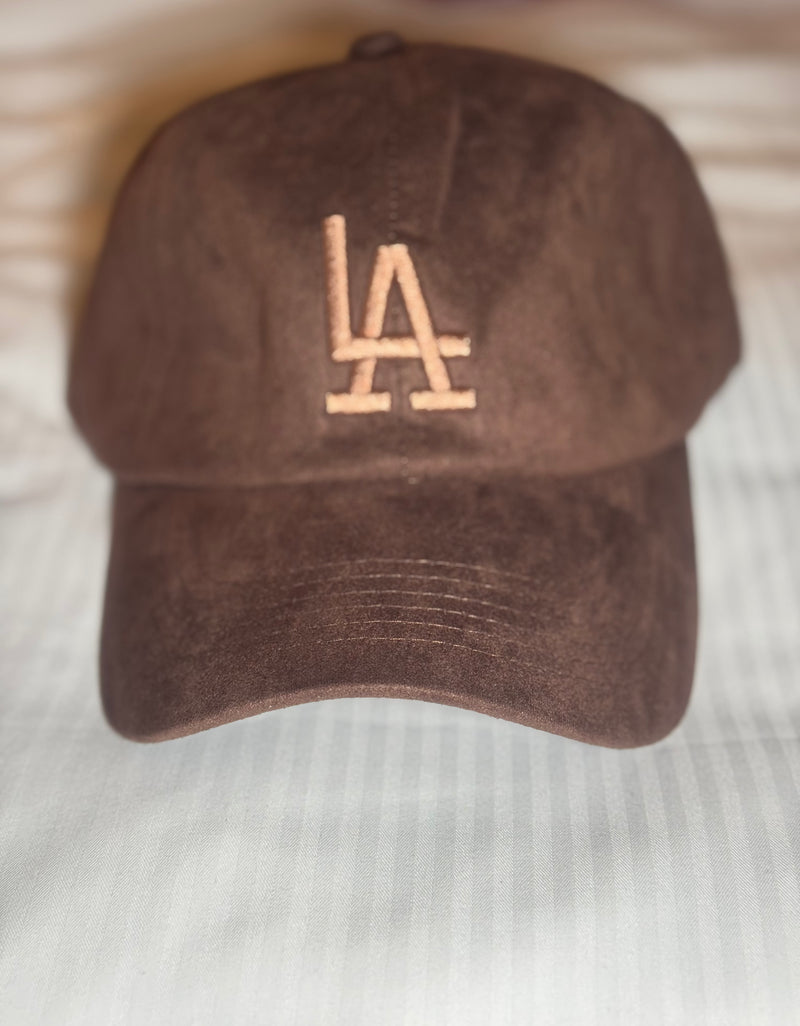 LA Baseball Cap--Brown w/Mocha LA