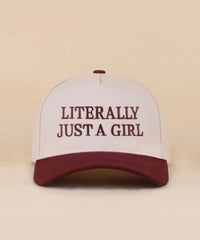 Literally Just A Girl-Burgundy