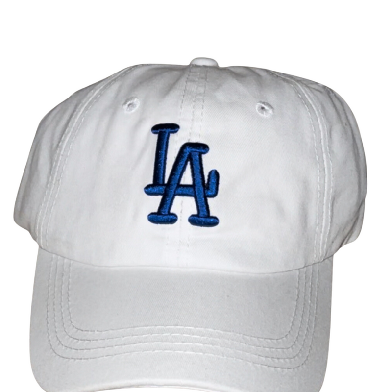 LA Baseball Hat--White