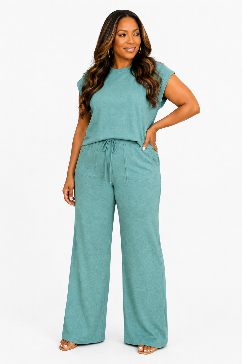 2 pc Slub Set-Ash Jade